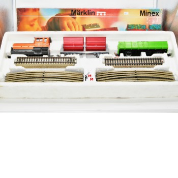 Märklin 03470.1 Minex Diesellok mit 2 Güterwagen und Gleismaterial, (99437)