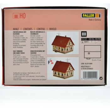 Faller H0 130222 Einfamilienhaus mit Fachwerk, (99044)