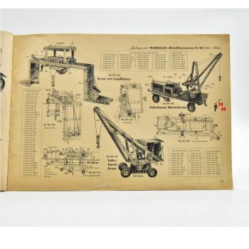 Märklin 171a Anleitungsheft zum Metallbaukasten, (78284)