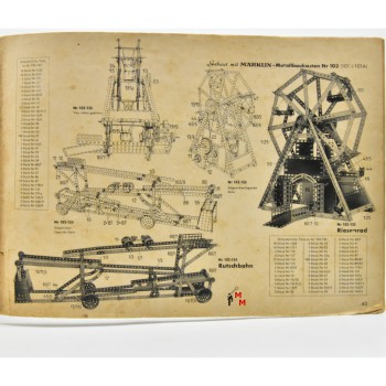 Märklin 171a Anleitungsheft zum Metallbaukasten, (78784)