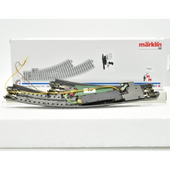 Märklin 24671 Bogenweiche links, mit Antrieb/Decoder & Bel. (99990)