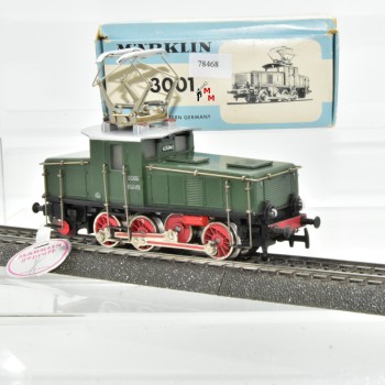 Märklin 3001.2 E-Lok BR E63, DB, "3000", mit Prüfsiegel, (78468)