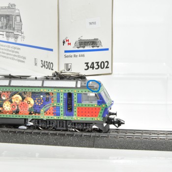 Märklin 34302 E-Lok Serie Re 446 SBB, 'Metallbaukasten', (78702))