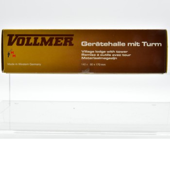 (Neu) Vollmer 3756 Gerätehalle mit Turm H0,