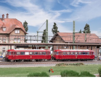 (Neu) Märklin 38980 Schienenbus m.Steuerwagen DB, Ep.IV