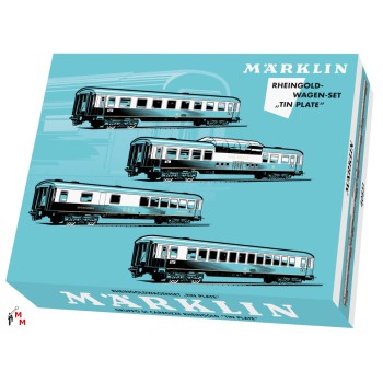 Märklin 40851 Personenwagen-Set "Rheingold", "Tin Plate", (66704)