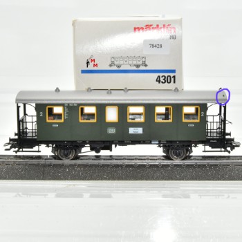 Märklin 4301 Plattformwagen 2.Kl. DB, beleuchtet, (78428)