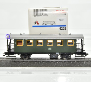 Märklin 4302 Plattformwagen 2.Kl., beleuchtet, (78429)