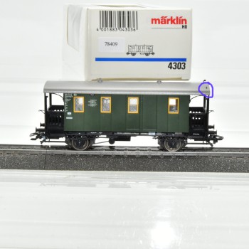Märklin 4303 Post/Gepäckwagen, beleuchtet, (78409)