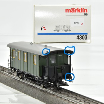 Märklin 4303 Post/Gepäckwagen, beleuchtet, (78977)