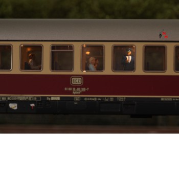 (Neu) Märklin 43886 Schnellzugwagen mit Schaffner, DB, Ep.IV,