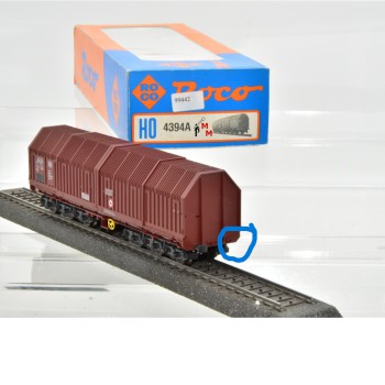 Roco 4394A Teleskophaubenwagen der DB, (99442)
