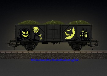 (Neu) Märklin 44232 Offener Güterwagen "Halloween Wagen",