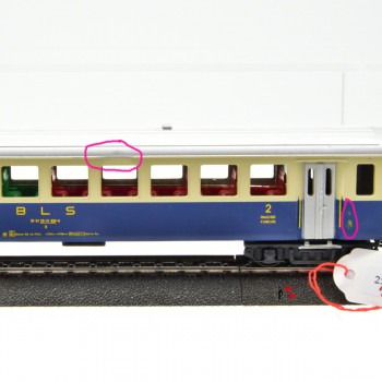 Hag 455 Eilzugwagen 2.Kl. der BLS, ohne OVP, (25229)