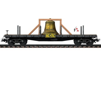 (Neu) Märklin 46270 Flachwagen Hells Bells, "ACDC",