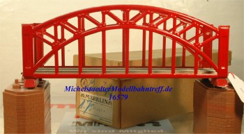 Märklin 467.2 Bogenbrücke, rot, 18 cm, (16579)