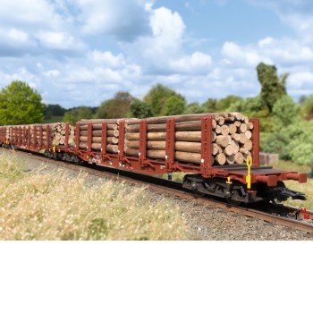 (Neu) Märklin 47154 Rungenwagen-Set "Holztransport", DB AG, Ep.V,