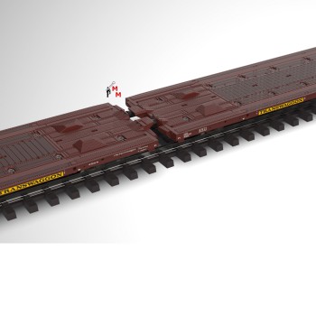 (Neu) Märklin 47430 Flachwagen-Paar der TWA, beladen, Ep.VI,