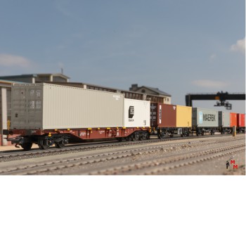 (Neu) Märklin 47680 Container-Tragwagen-Set DB, MHI,