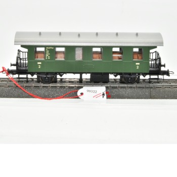 Roco 54229.2 Personenwagen "Donnerbüchse", 2.Kl. der DB, grün, ohne OVP, (99322)