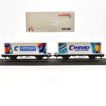 Märklin 94186 Containertragwagen-Set "80 Jahre Conrad", (30035)