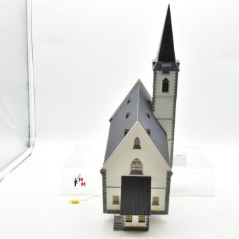 Faller 130490 Stadtkirche mit Spitzturmhaube, mit Beleuchtung, fertig gebaut, (99411)