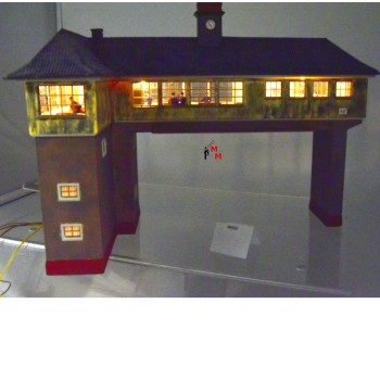 Faller 120111 Reiestellwerk "Neustadt", beleuchtet, fertig gebaut, (99505)
