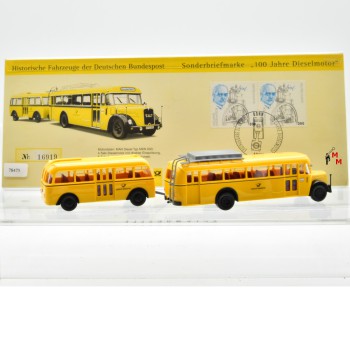 Brekina Serie 7 "MAN Postbus Typ MKN 630 mit Orion-Personenanhänger", (78475)