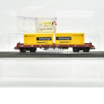 Electrotren 003993 Niederbordwagen der DB AG mit 2 Container, (78472)