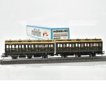 Märklin 4207 Abteilwagen-Paar 2.Klasse der KPEV, (78999) Märklin 4207 Abteilwagen-Paar 2.Klasse der KPEV, (78999)