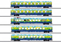 (Neu) Märklin 43878 Touristik-Wagenset, DBAG, Ep.V, MHI,