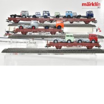 (Neu) Märklin 46406 Wagen-Set "Fahrzeugtransport" DR, Ep.IV, (78850)