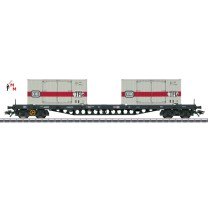 (Neu) Märklin 47048 Tragwagen mit Container, DB, Ep.IV,