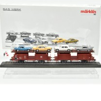Märklin 47126 Autotransportwagen mit 8  PKW-Modellen, Ep.IV, (78595)