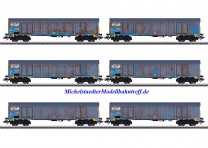 (Neu) Märklin 47189 Hochbordwagenset, der NS Cargo, gealtert, Ep.V,