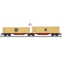 (Neu) Märklin 47816 Doppel-Containertragwagen der SNCB, Ep.VI,