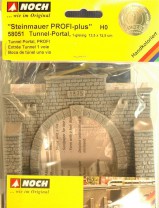 (Neu) Noch 58051 Steinmauer, Tunnelportal, H0, 1-gleisig,