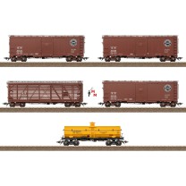 (Neu) Trix 24915 US Güterwagen-Set, (5 Wagen)