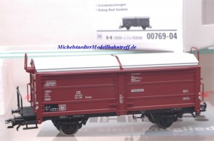 (Neu) Märklin 00769-04 Schiebedachwagen mit Bremserbühne, DB,