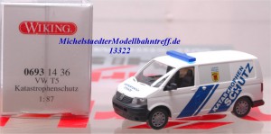 Wiking 0693 14 36 VW T5 Katastrophenschutz, (13322)