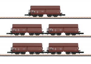 (Neu) Märklin 82802 Schüttgutwagen-Set, DR, Ep.IV, 5 Wagen, Spur Z,