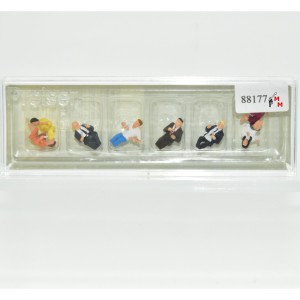 Preiser 10391 Sitzende Fahrgäste, (88177)