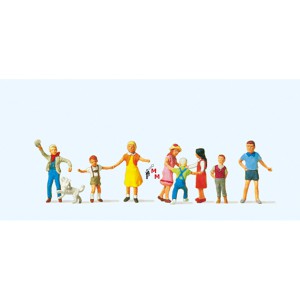 (Neu) Preiser 10530 Spielende Kinder,