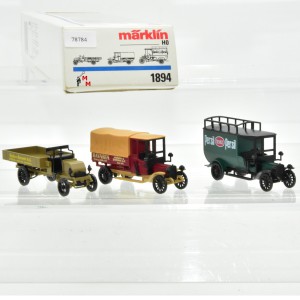 Märklin 1894 "3 Oldtimer-Lieferwagen", (78784)