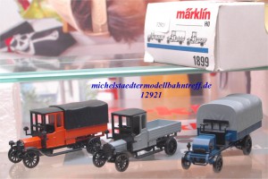 Märklin 1899 "3 Oldtimer Lieferwagen", (12921)