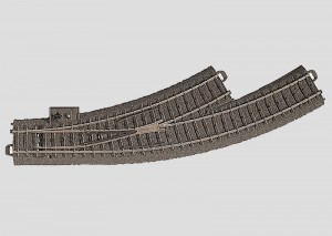 (Neu) Märklin 24671 Bogenweiche links, Innenbogen R 1, 30°