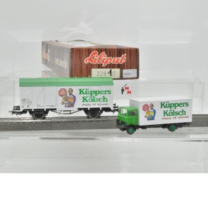 Liliput 229 17 Bierwagen mit LKW "Küppers Kölsch", Wechselstrom, (70226)