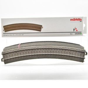 Märklin 24230 Gebogenes Gleis R2, 30°, 6er Pack.
