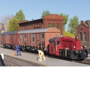 (Neu) Märklin 26616 Zugpackung "DB Stückgut", Köf + 2 Wagen, Ep.IV,