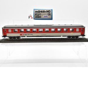 Märklin 4180 Cafeteria-Wagen der SBB, mit Innenbeleuchtung, (19014/1)